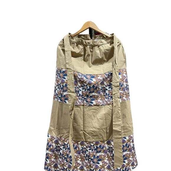 Sachin & Babi Anthropologie Womens 10 Floral Jacquard Tiered Maxi Skirt Belted - Picture 3 of 6